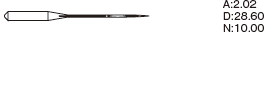 Игла Organ Needles DCx27 SUK (Bx27 / MY 1023 SUK) № 90/14